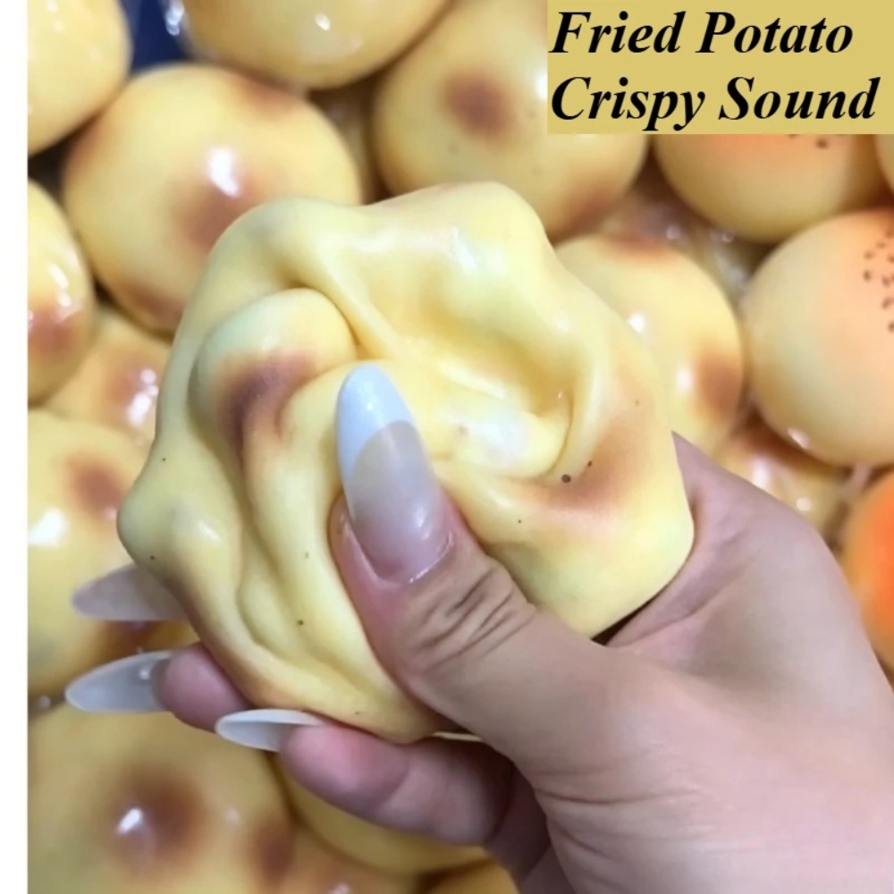 Party Games For Adults And Kids - Gefrituurde Aardappelvormige Squishy Speelgoed Knapperig Geluid