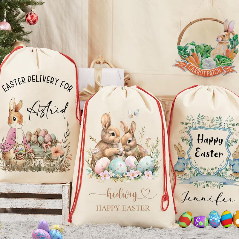 Party Games Name - Gepersonaliseerde naam Happy Easter Bunny Rabbit