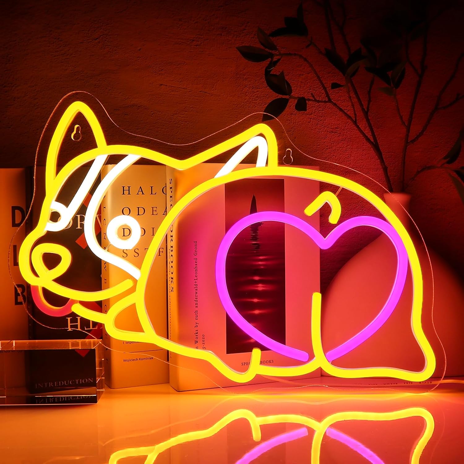 Zoo Party Games - Corgi Dog Neon Sign USB Powered