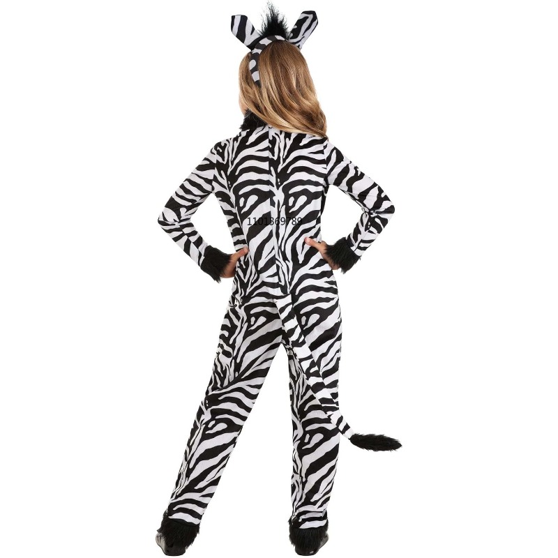 Meisjes Zebra-kostuum met hoof - Zoo Party Games recensie en prijs