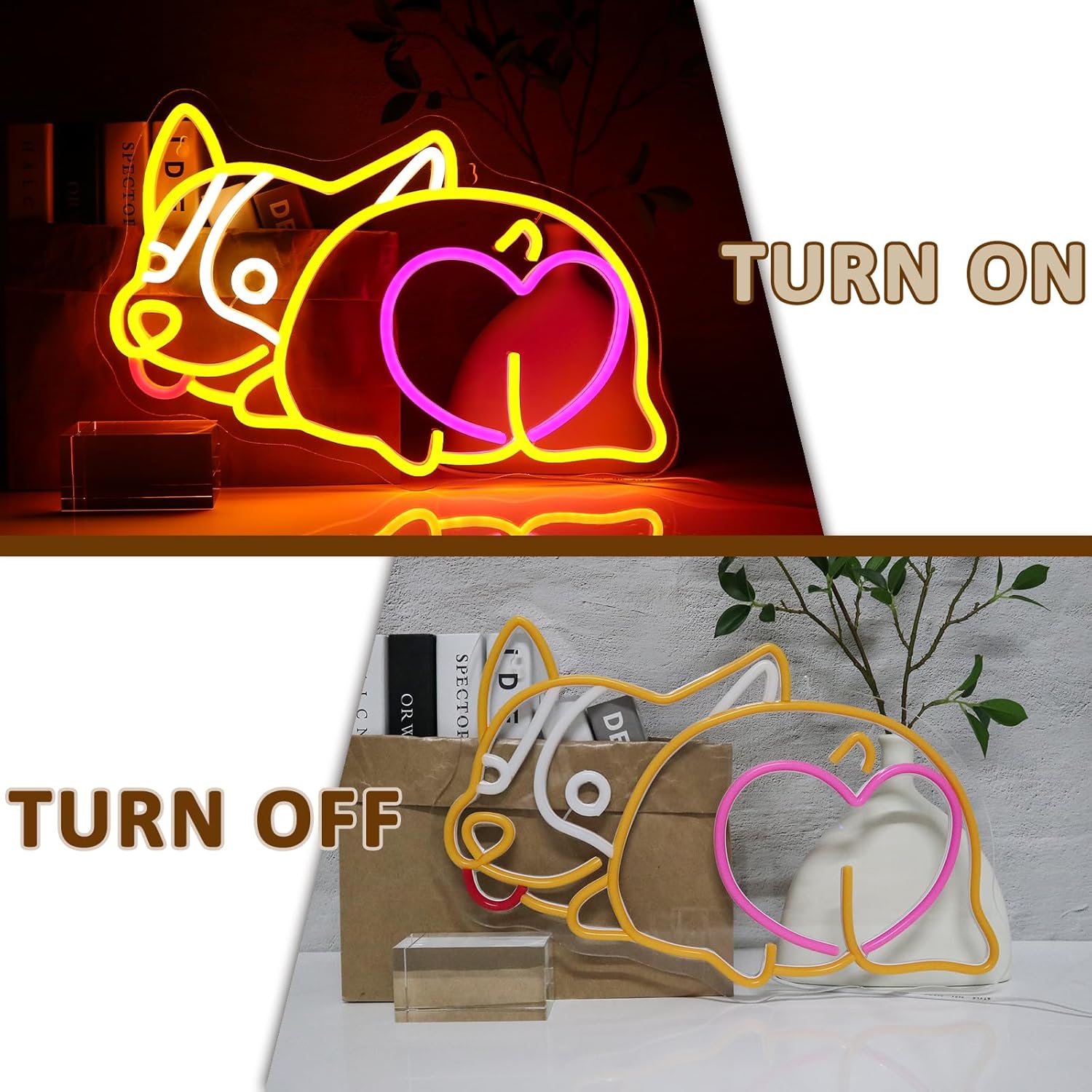 Corgi Dog Neon Sign USB Powere - Zoo Party Games recensie en prijs